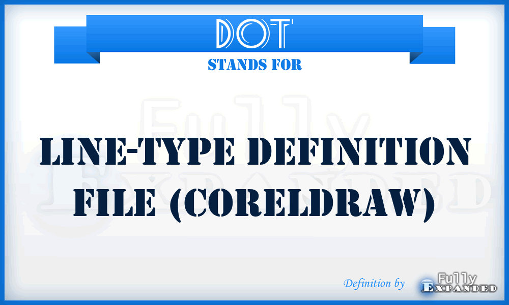 DOT - Line-type definition file (CorelDraw)