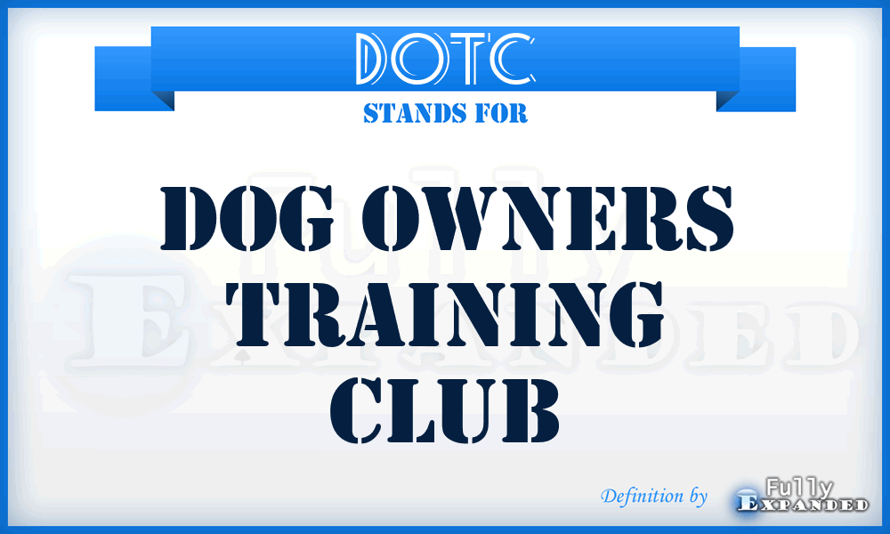 DOTC - Dog Owners Training Club