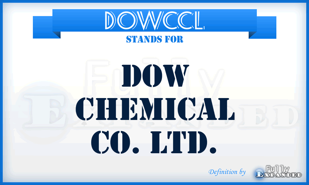 DOWCCL - DOW Chemical Co. Ltd.