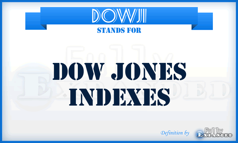 DOWJI - DOW Jones Indexes