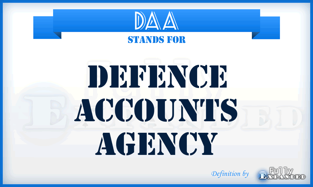 DAA - Defence Accounts Agency