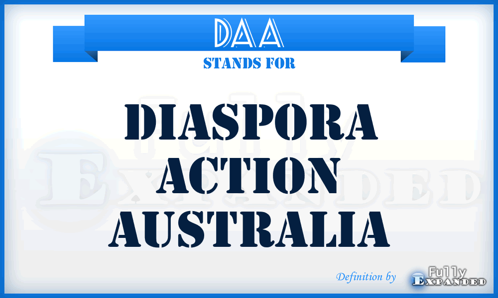DAA - Diaspora Action Australia