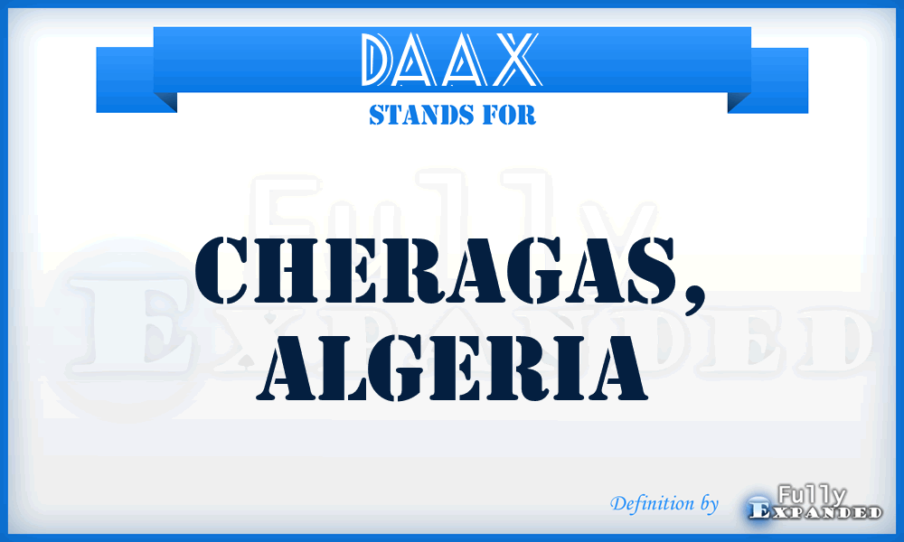 DAAX - Cheragas, Algeria