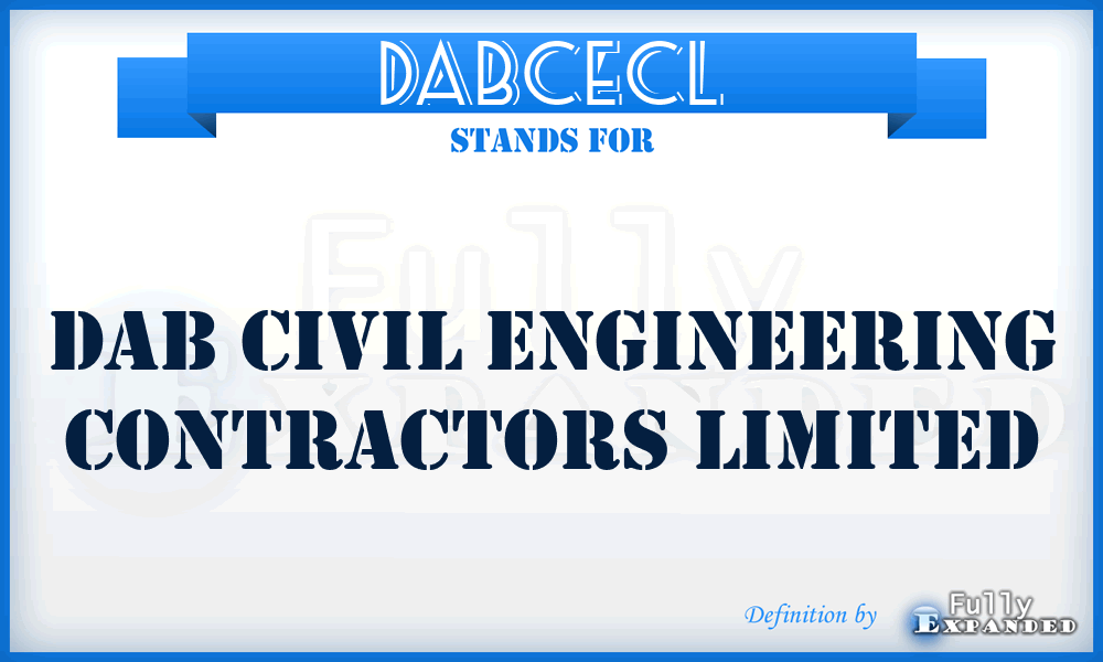 DABCECL - DAB Civil Engineering Contractors Limited