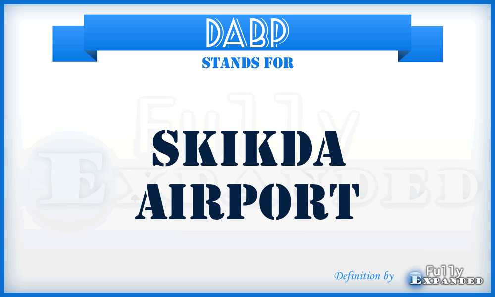 DABP - Skikda airport