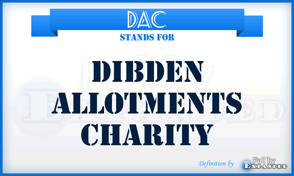 DAC - Dibden Allotments Charity