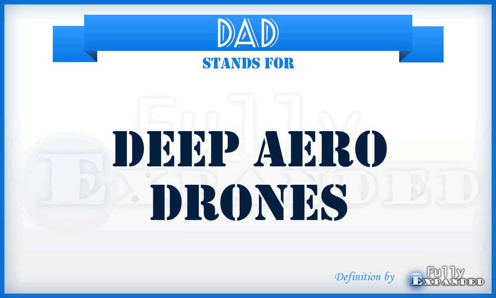 DAD - Deep Aero Drones