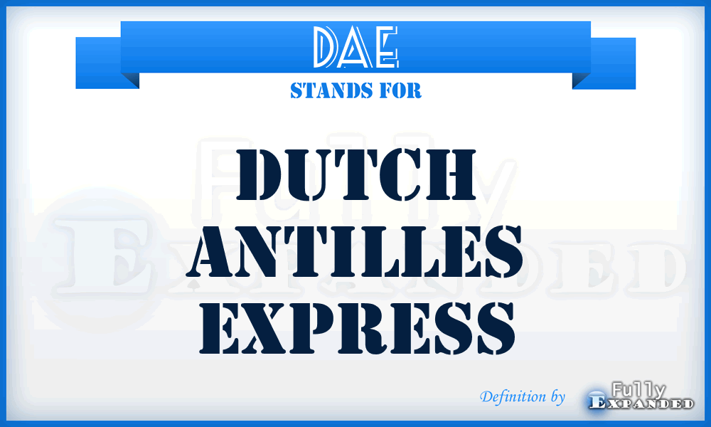 DAE - Dutch Antilles Express