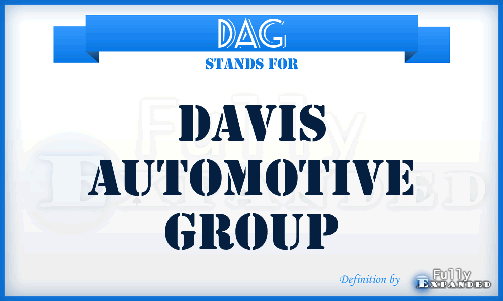 DAG - Davis Automotive Group