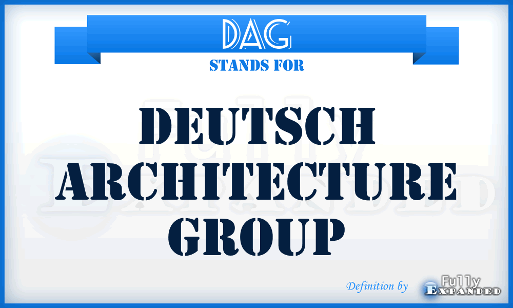DAG - Deutsch Architecture Group