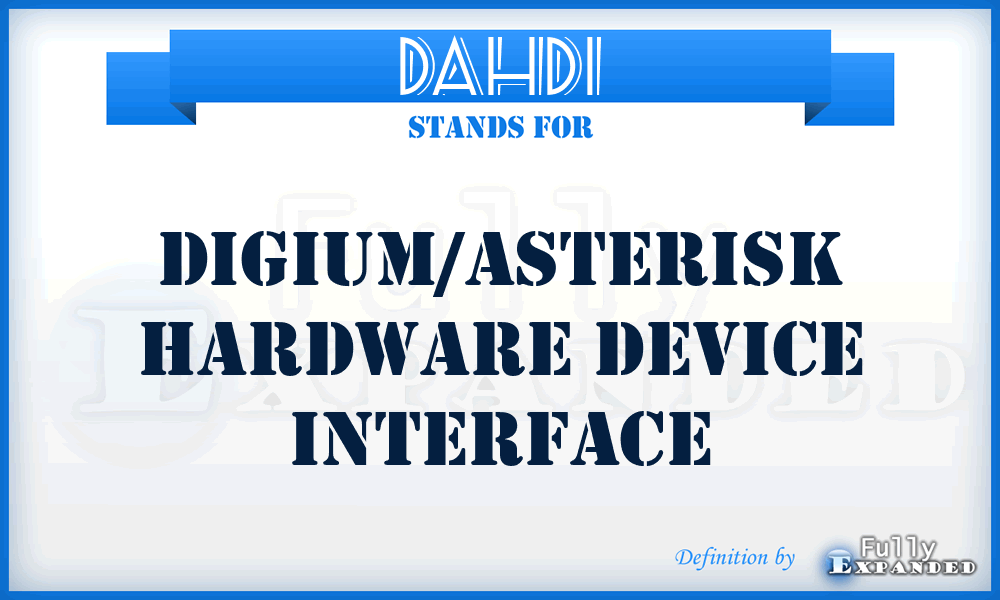 DAHDI - Digium/Asterisk Hardware Device Interface