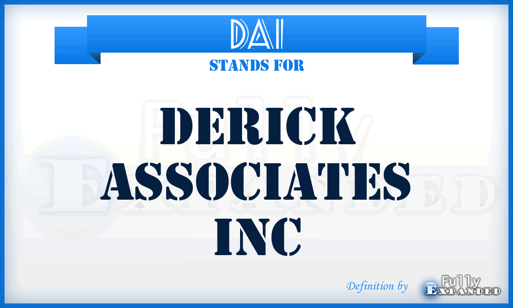 DAI - Derick Associates Inc