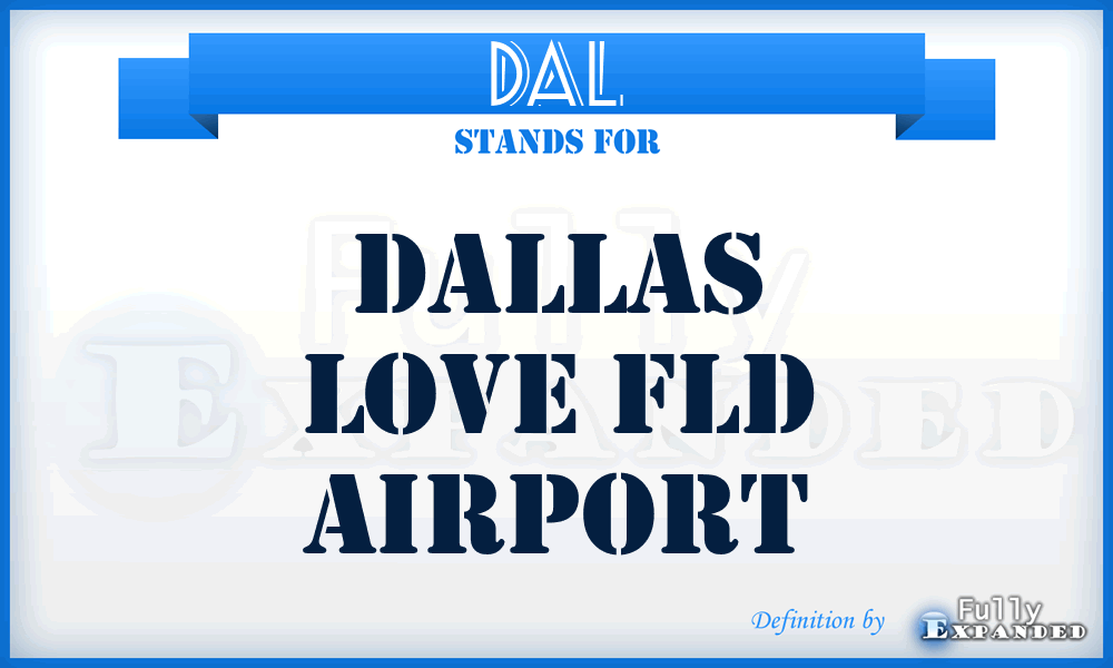 DAL - Dallas Love Fld airport