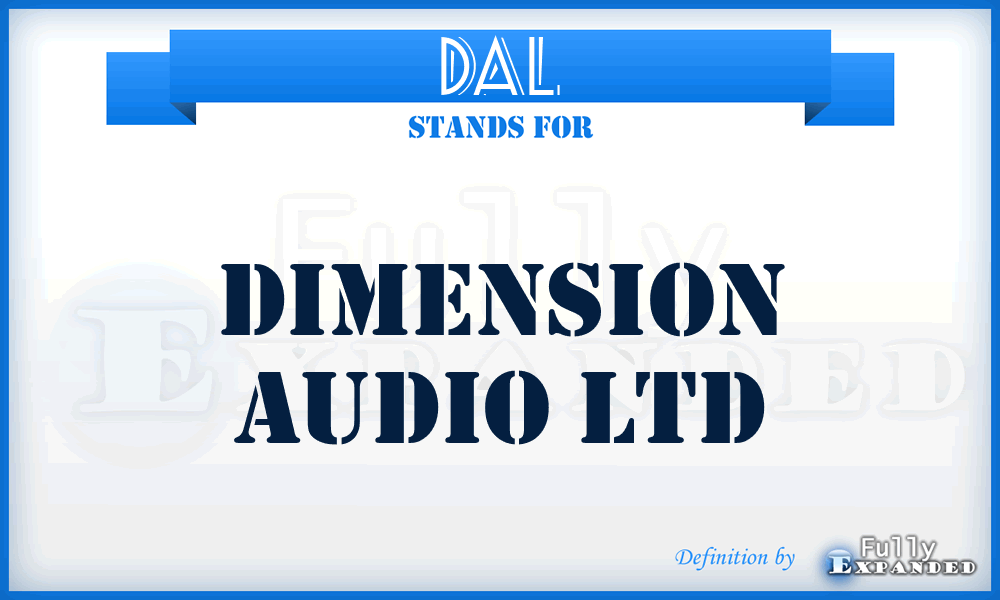 DAL - Dimension Audio Ltd