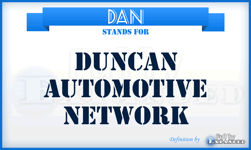 DAN - Duncan Automotive Network