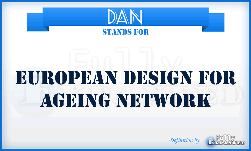 DAN - European Design for Ageing Network