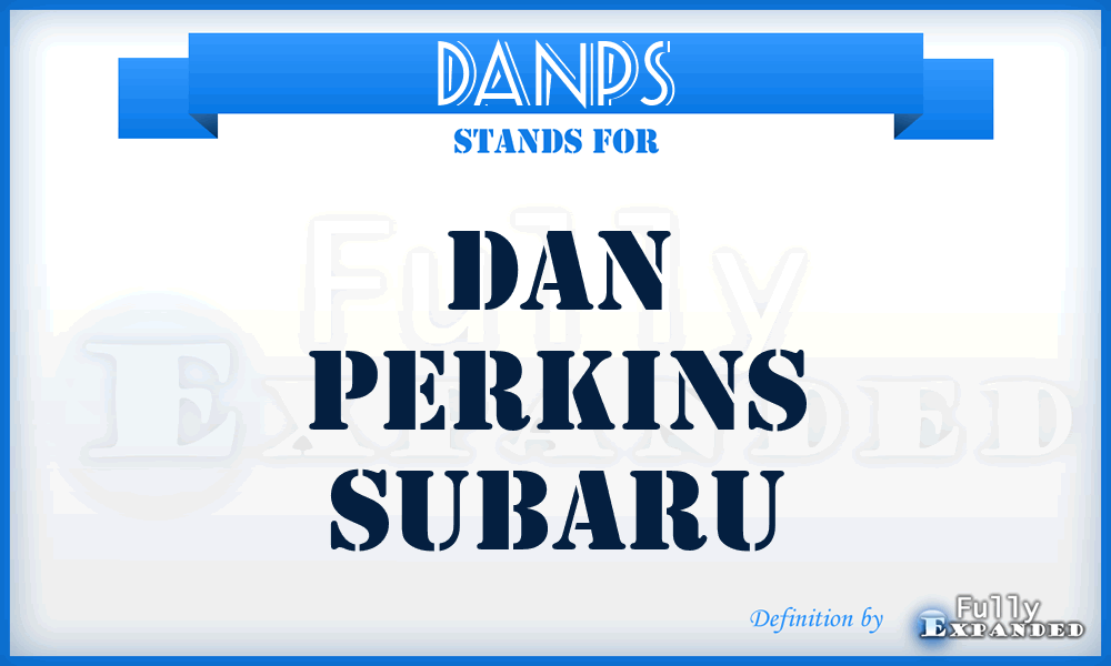DANPS - DAN Perkins Subaru