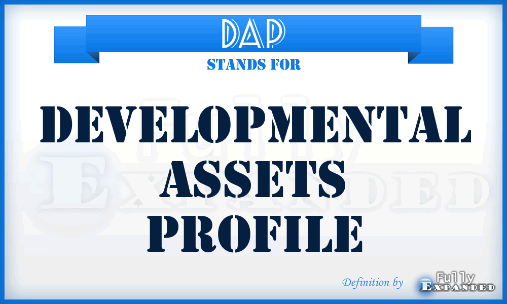 DAP - Developmental Assets Profile