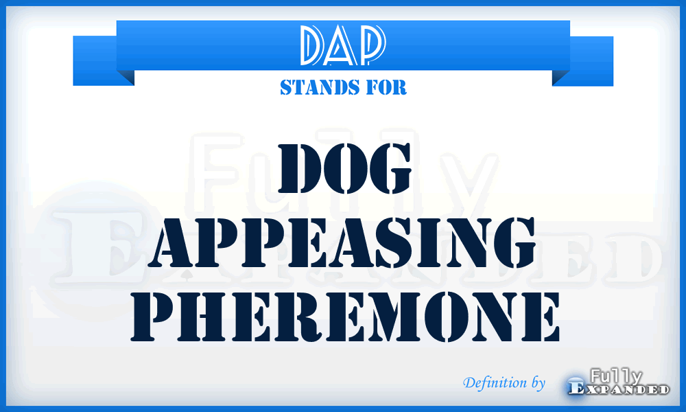 DAP - Dog Appeasing Pheremone
