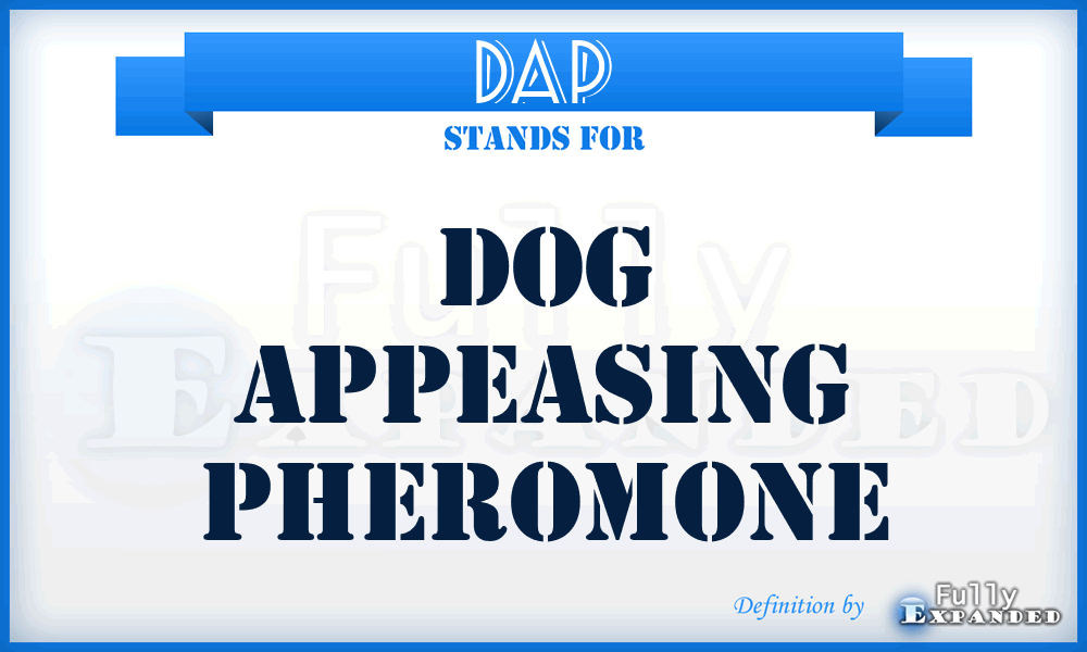 DAP - Dog Appeasing Pheromone