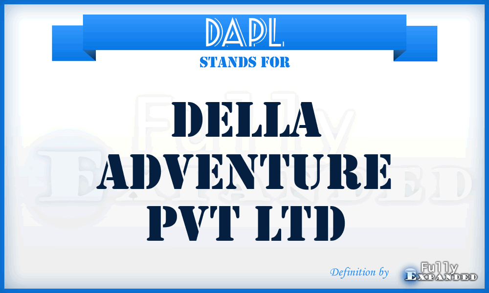DAPL - Della Adventure Pvt Ltd
