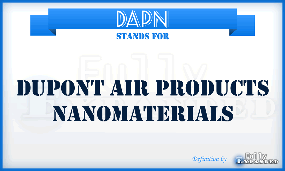 DAPN - Dupont Air Products Nanomaterials