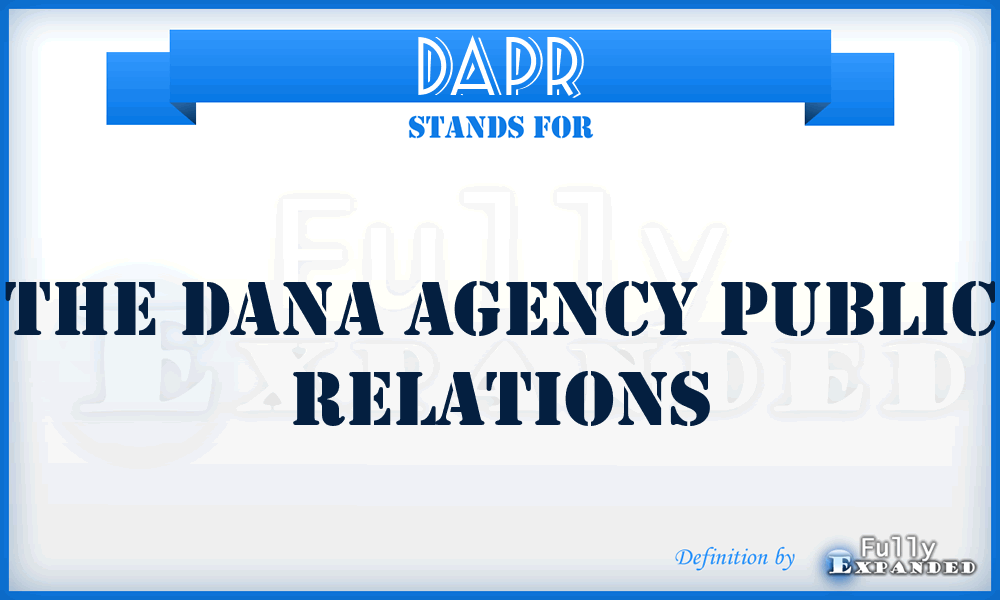 DAPR - The Dana Agency Public Relations