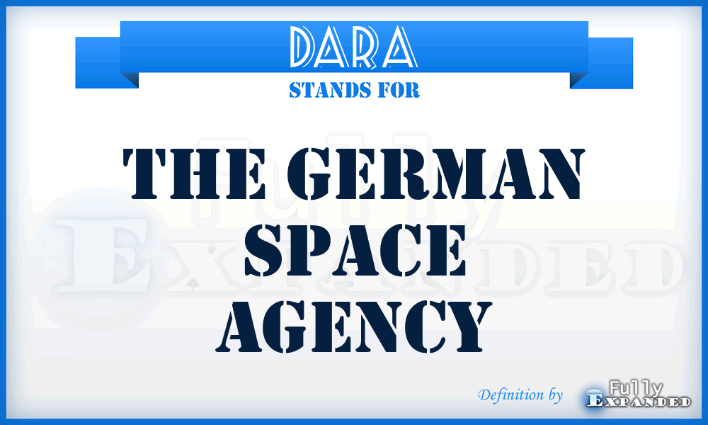 DARA - The German Space Agency