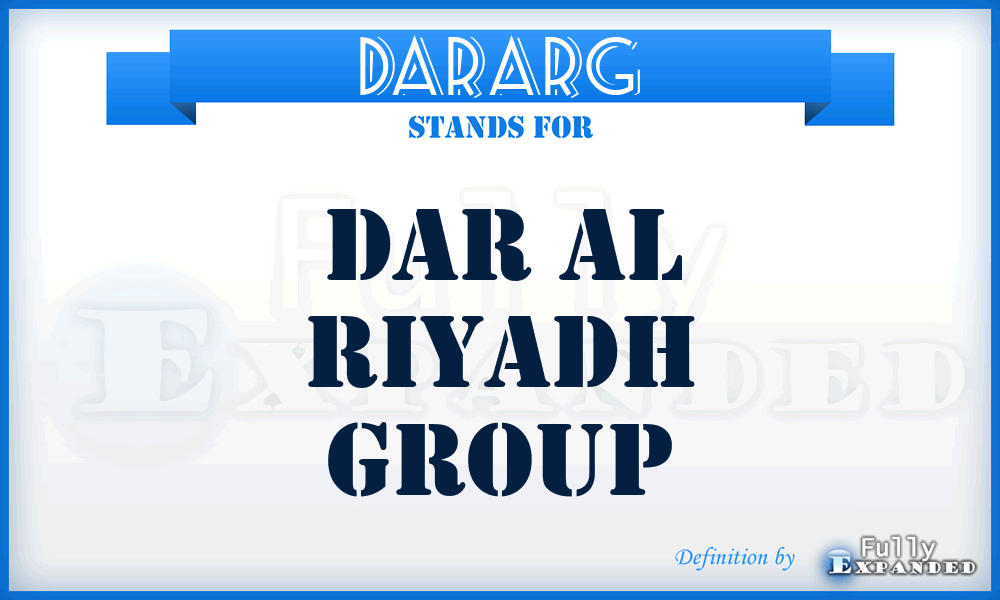 DARARG - DAR Al Riyadh Group