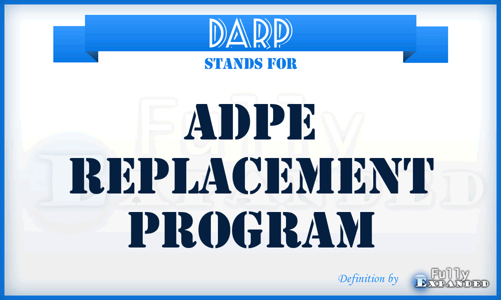 DARP - ADPE Replacement Program