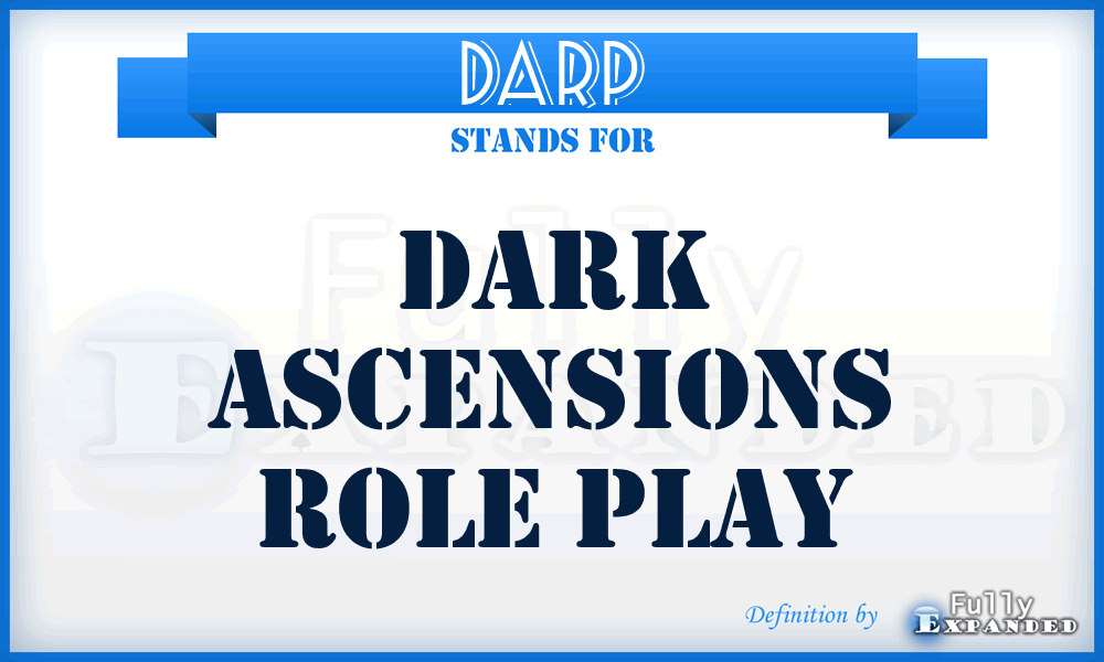 DARP - Dark Ascensions Role Play