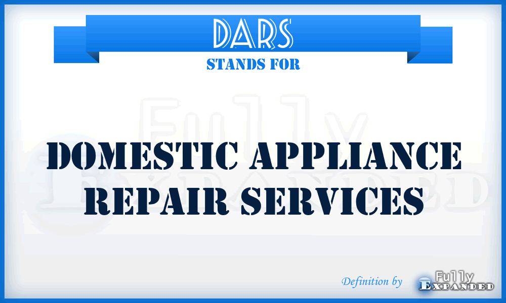 DARS - Domestic Appliance Repair Services