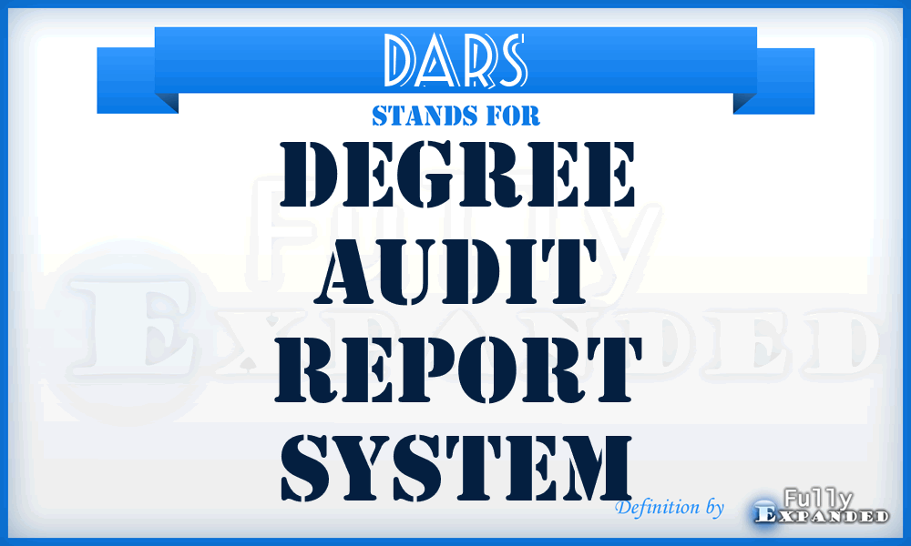 DARS - Degree Audit Report System