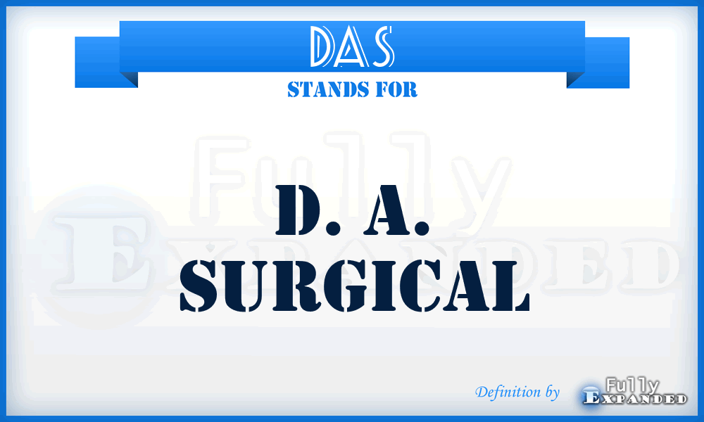 DAS - D. A. Surgical