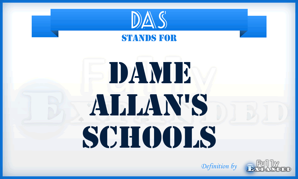 DAS - Dame Allan's Schools