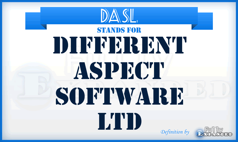 DASL - Different Aspect Software Ltd