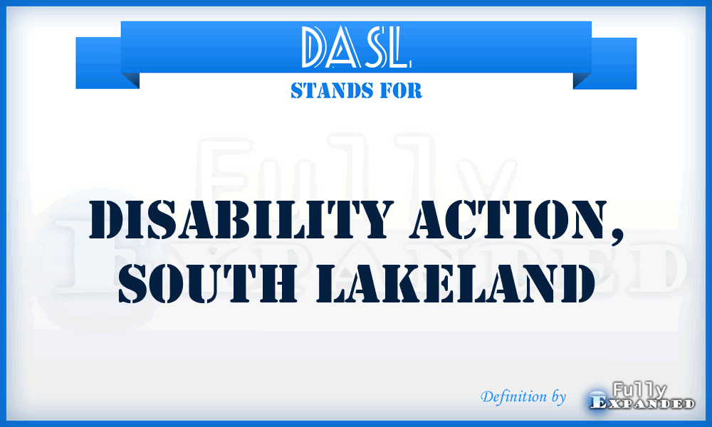 DASL - Disability Action, South Lakeland
