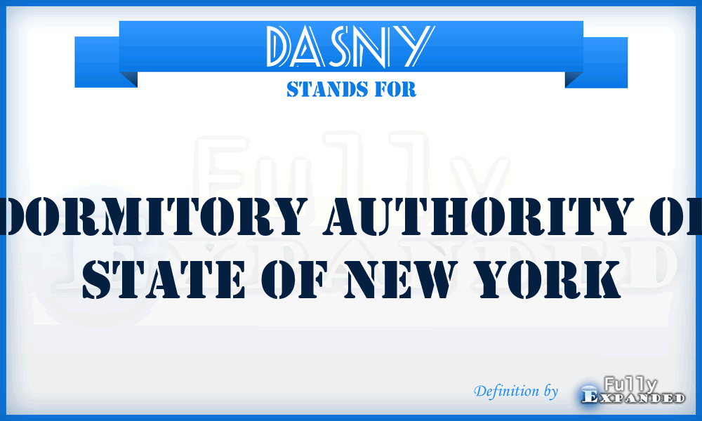 DASNY - Dormitory Authority of State of New York