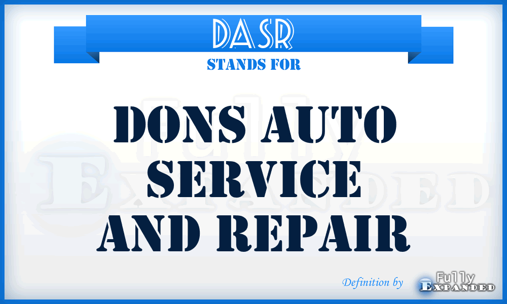 DASR - Dons Auto Service and Repair