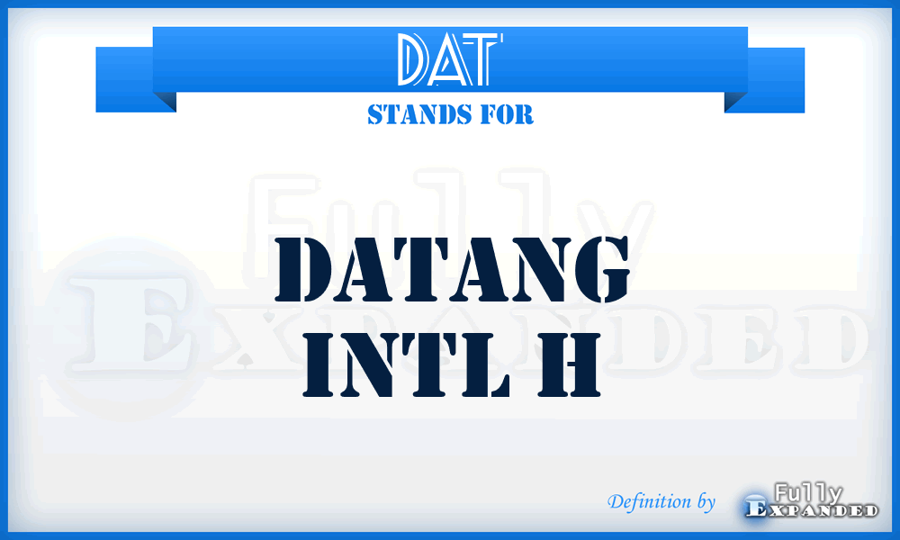 DAT - Datang Intl H
