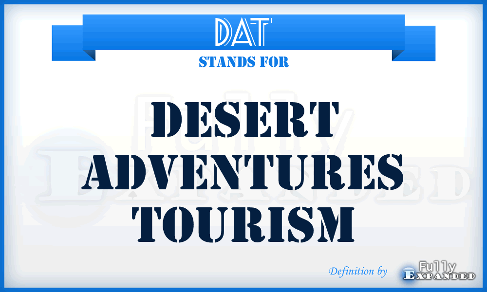 DAT - Desert Adventures Tourism