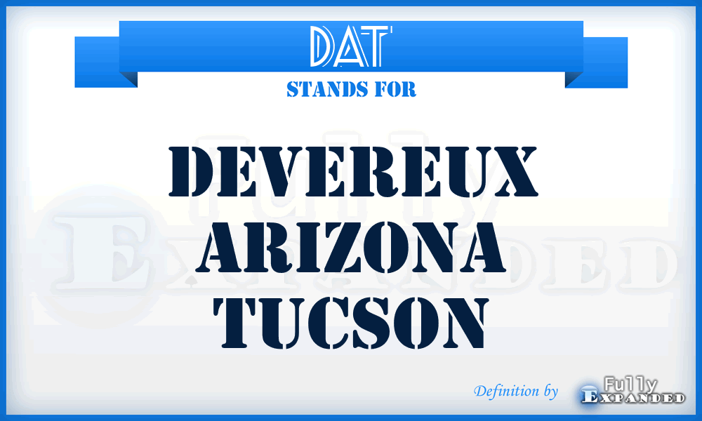 DAT - Devereux Arizona Tucson