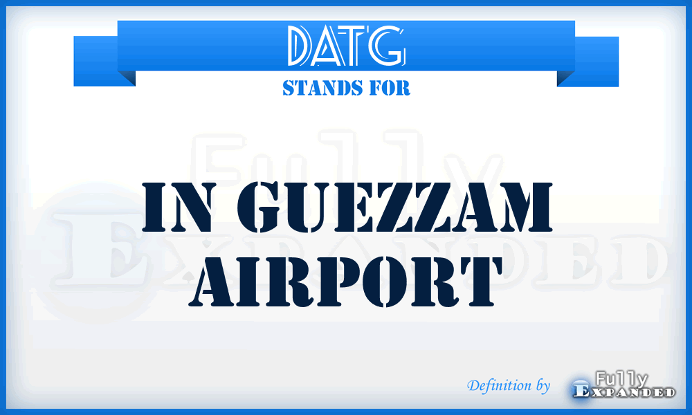 DATG - In Guezzam airport