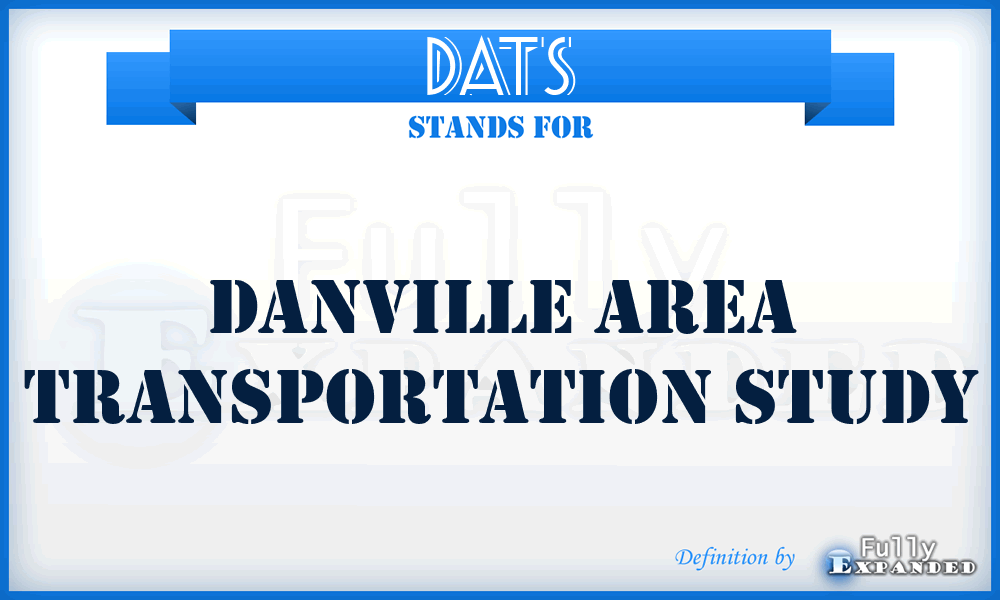 DATS - Danville Area Transportation Study