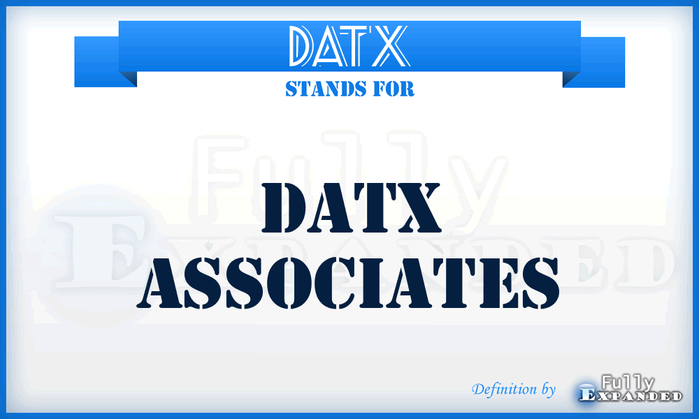 DATX - DATX Associates
