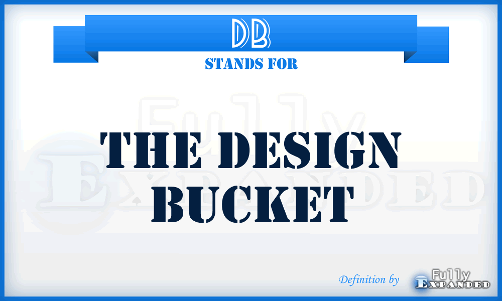 DB - The Design Bucket
