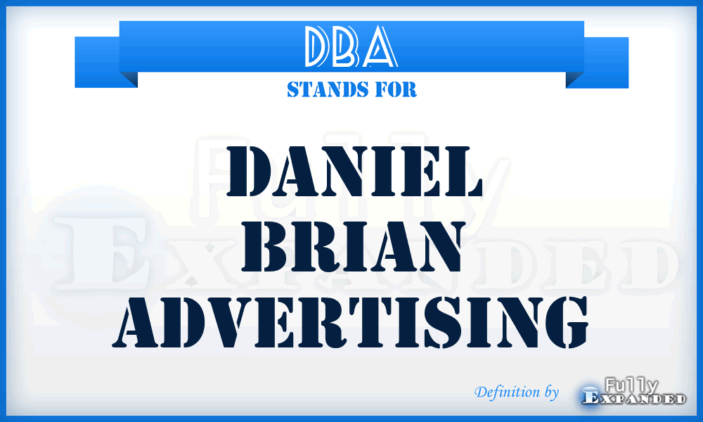 DBA - Daniel Brian Advertising