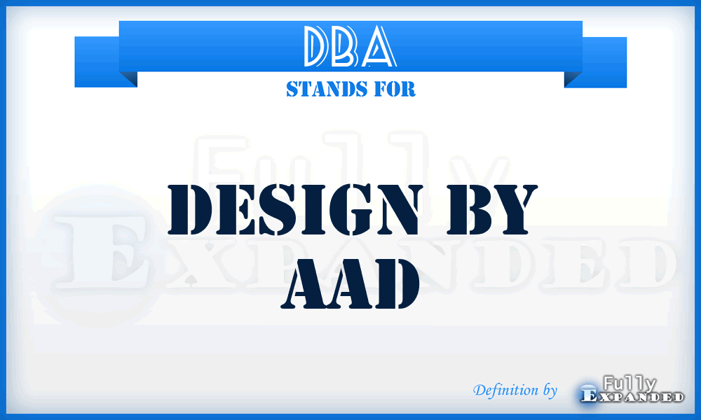 DBA - Design By Aad
