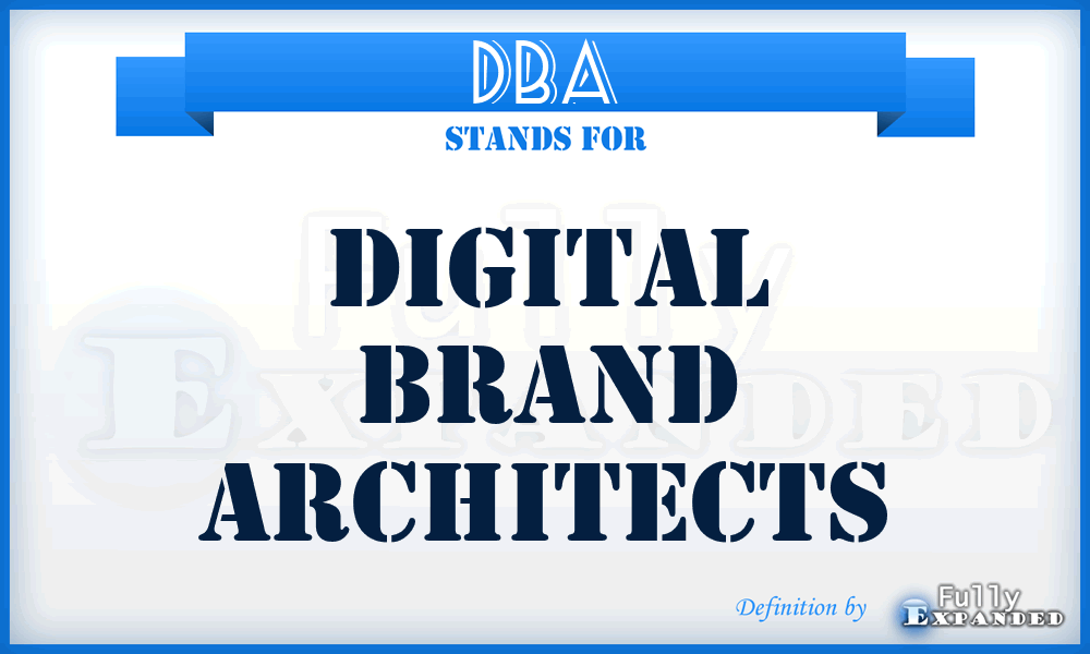 DBA - Digital Brand Architects