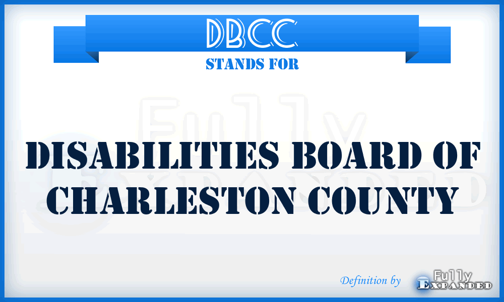 DBCC - Disabilities Board of Charleston County